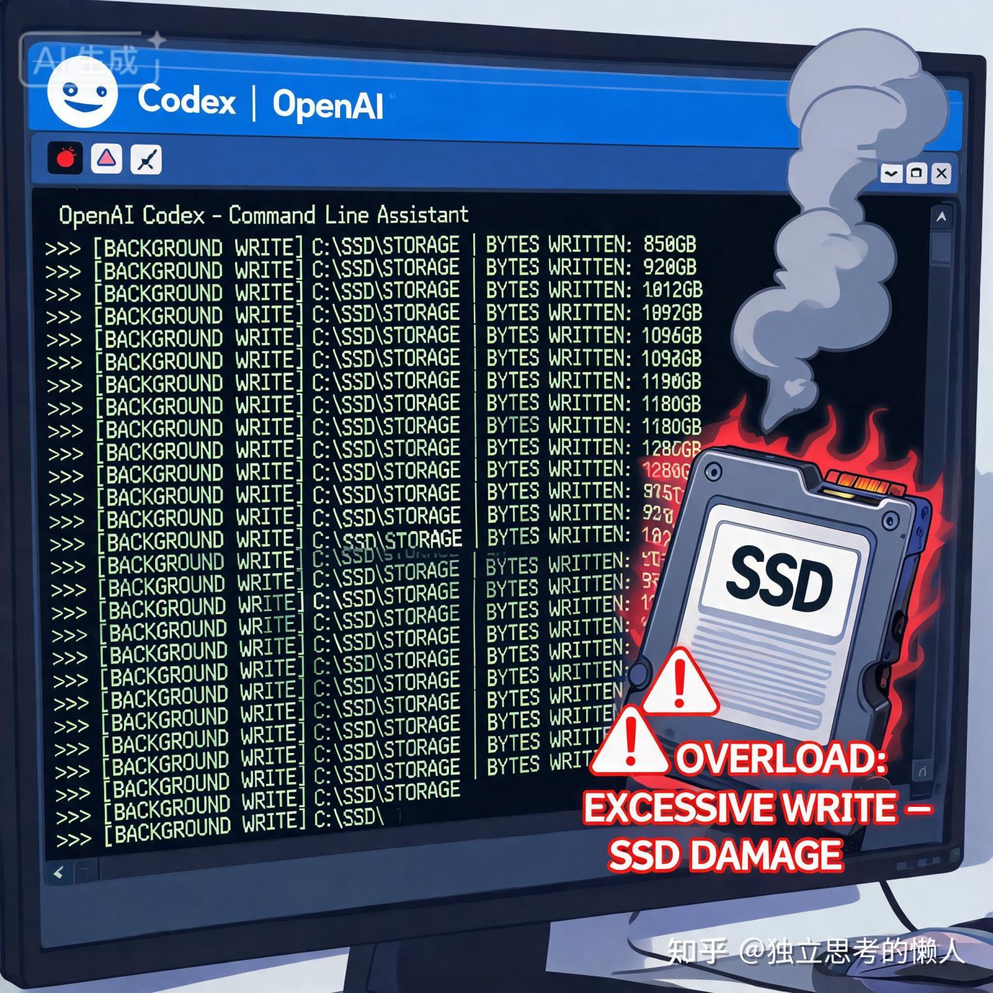 OpenAI 的 Codex 工具存在一个严重 Bug，可能让 SSD 在不到一年内报废